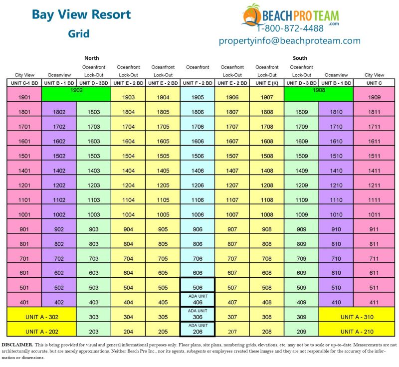 Bay View Resort Grid